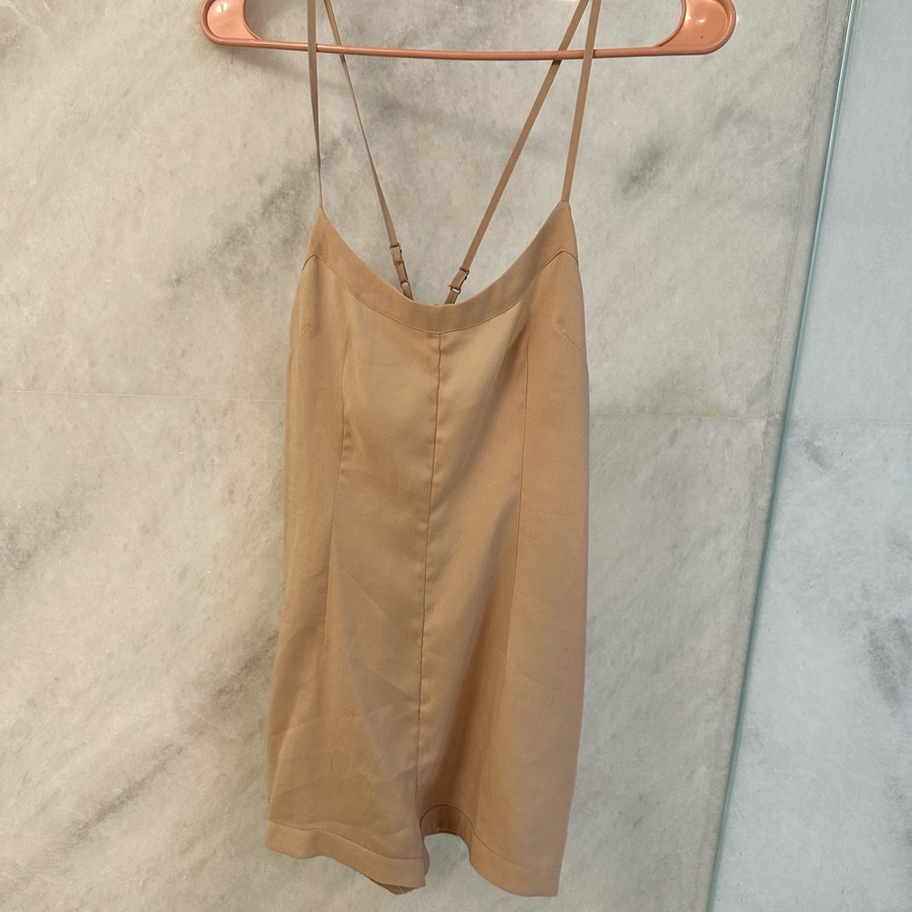 Alice McCall Beige Spaghetti Strap romper